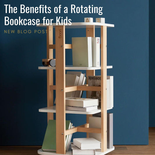 The Benefits of a Rotating Bookcase for Kids