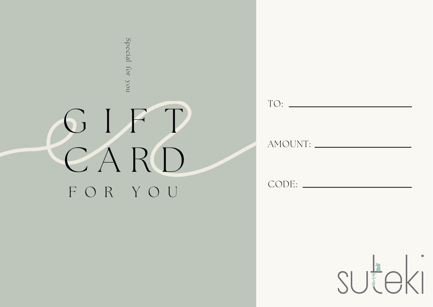 Suteki E-Gift Card