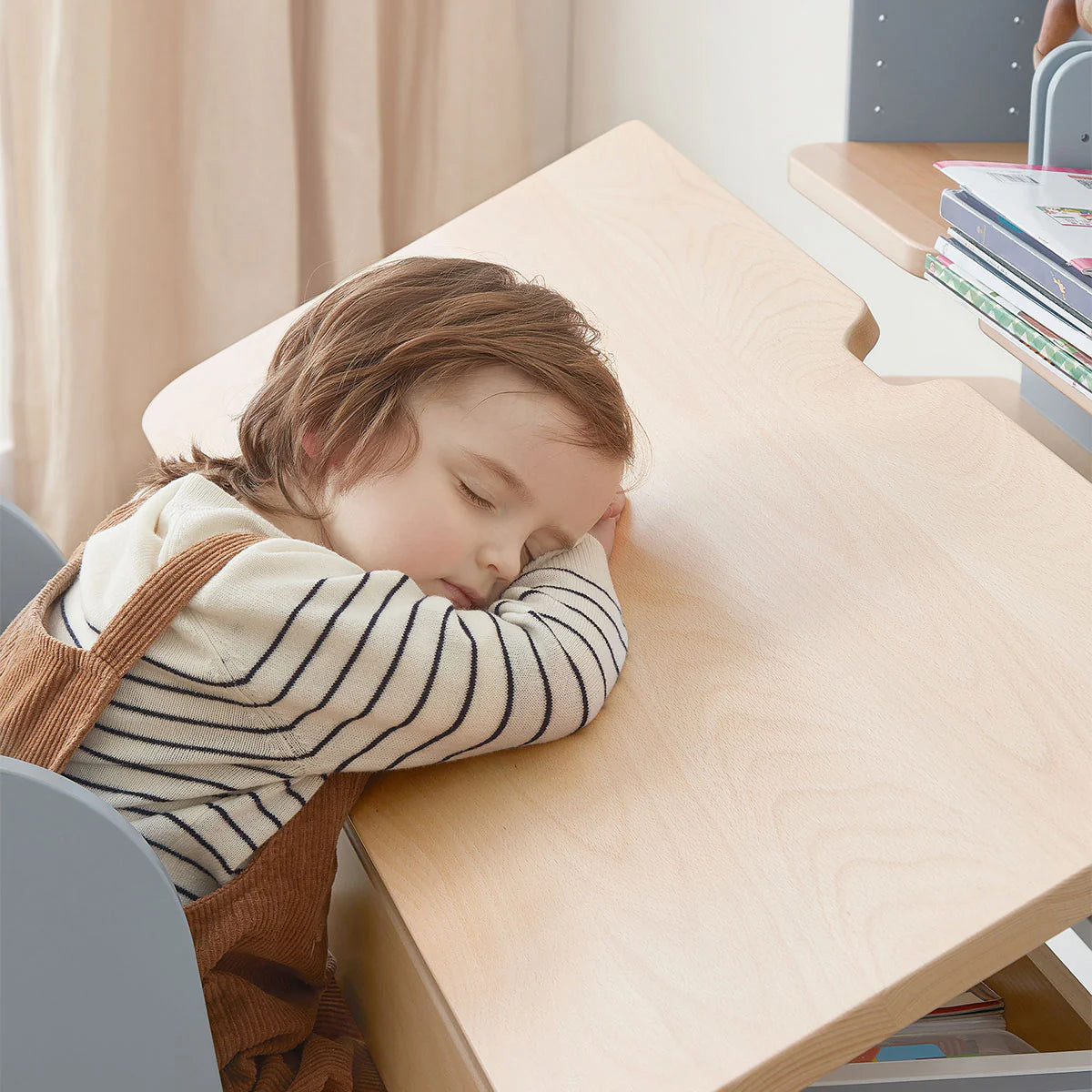 Ergonomic Desk with Pegboard Hutch Package