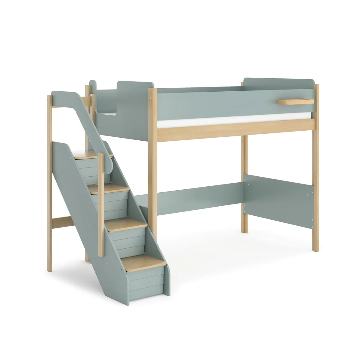 Natty King Single Loft Bed With Storage Staircase