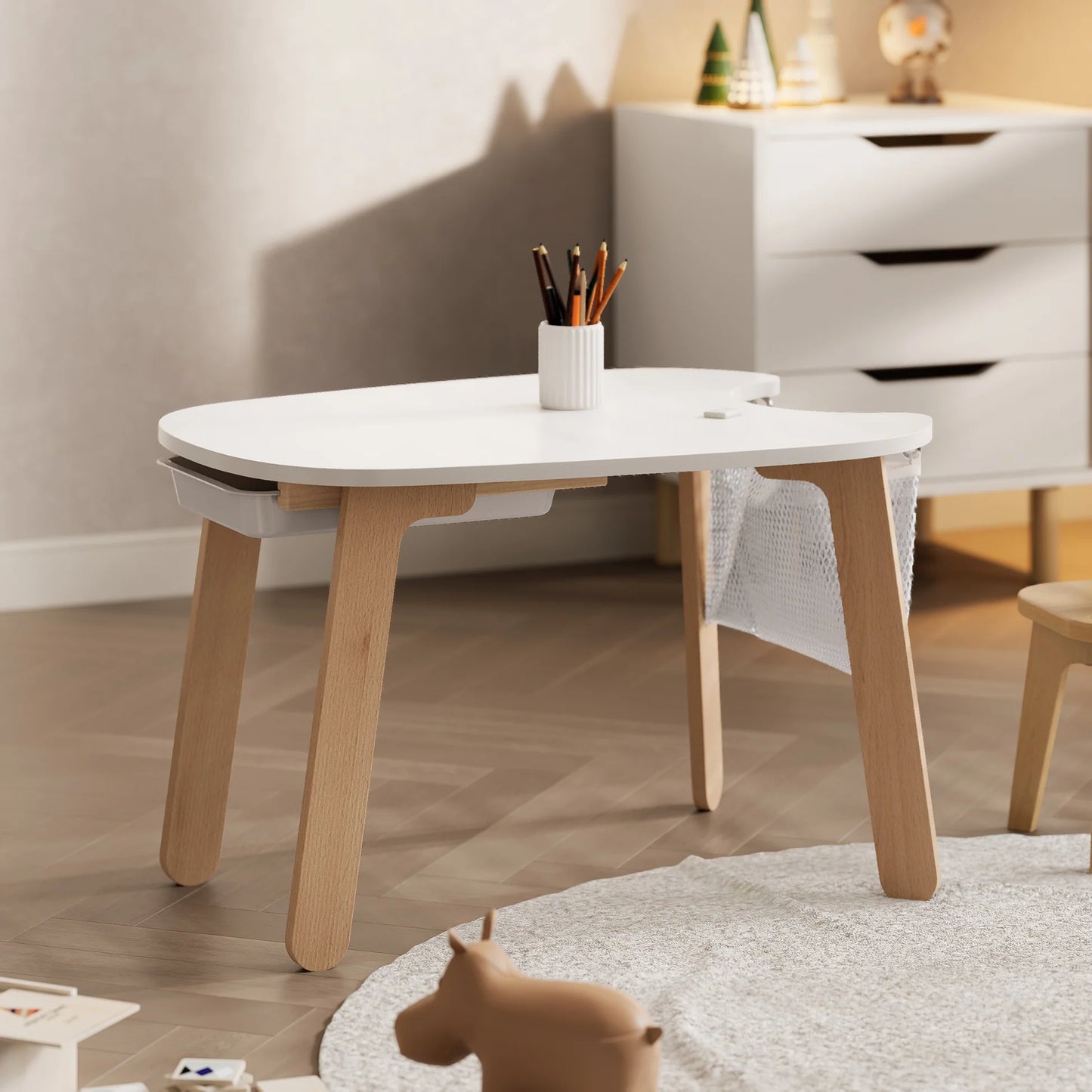 Tidy Play Table for Kids With 2 Tidy Chairs Set