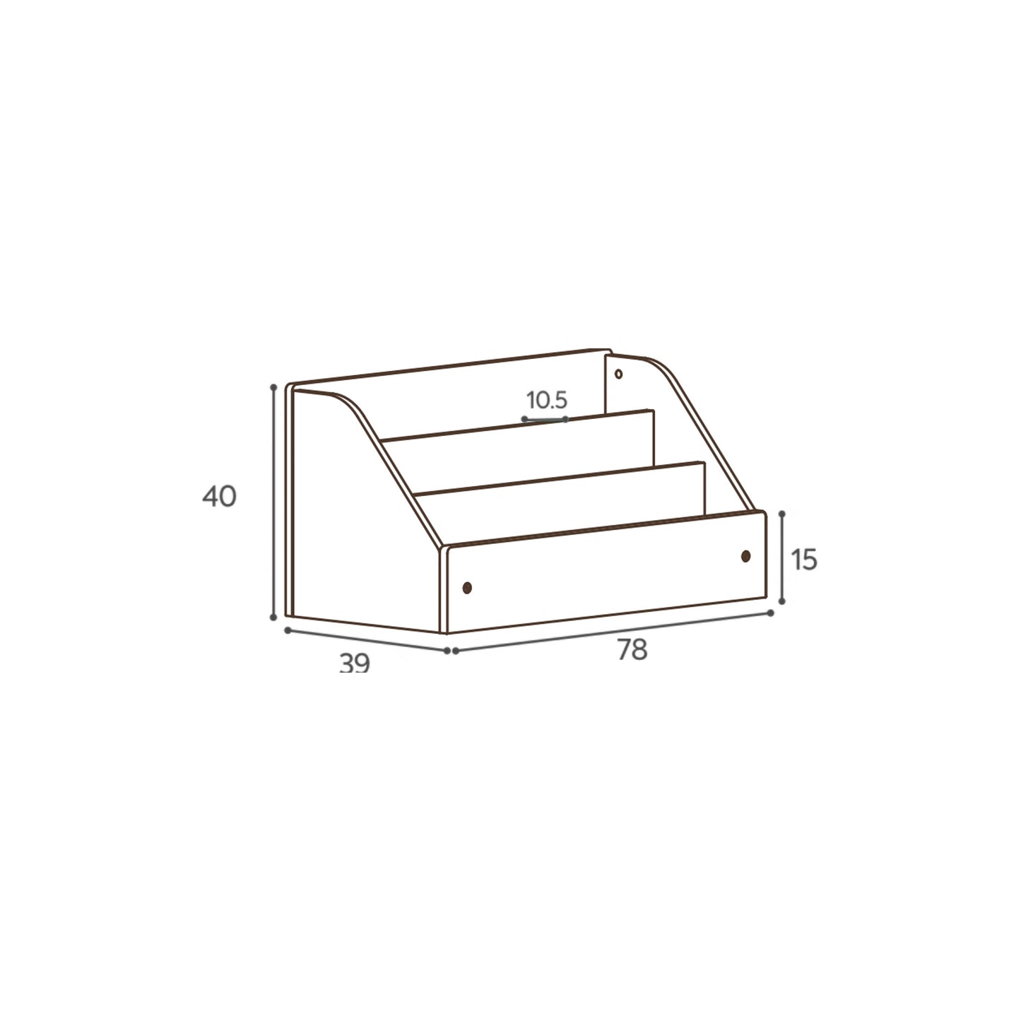 Pupupula Cube Montessori Display Bookshelf