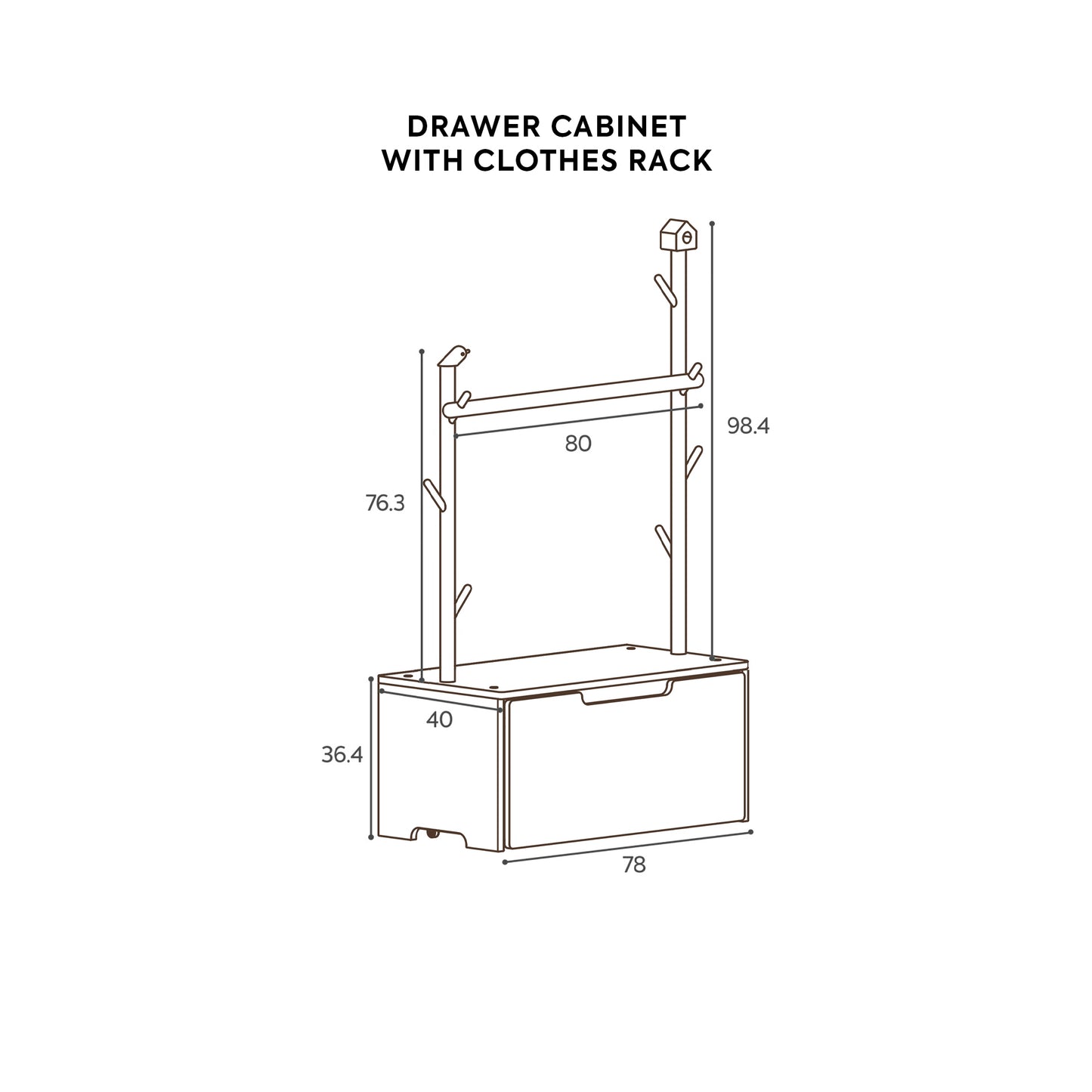 Pupupula Cube Montessori Drawer Cabinet