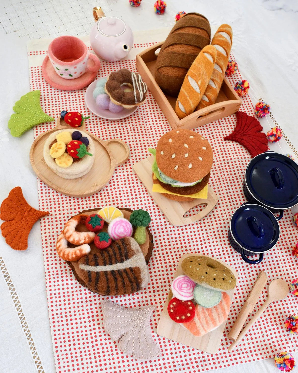 Tara Treasures Felt Burger Stack
