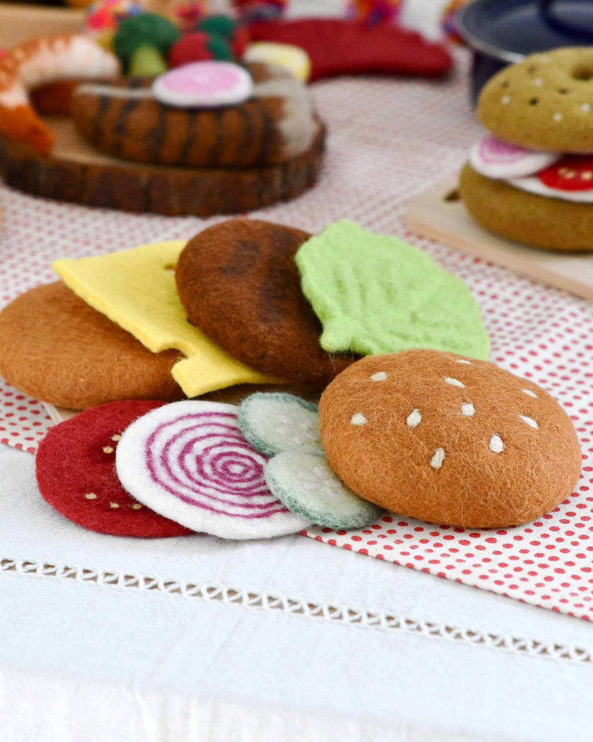 Tara Treasures Felt Burger Stack