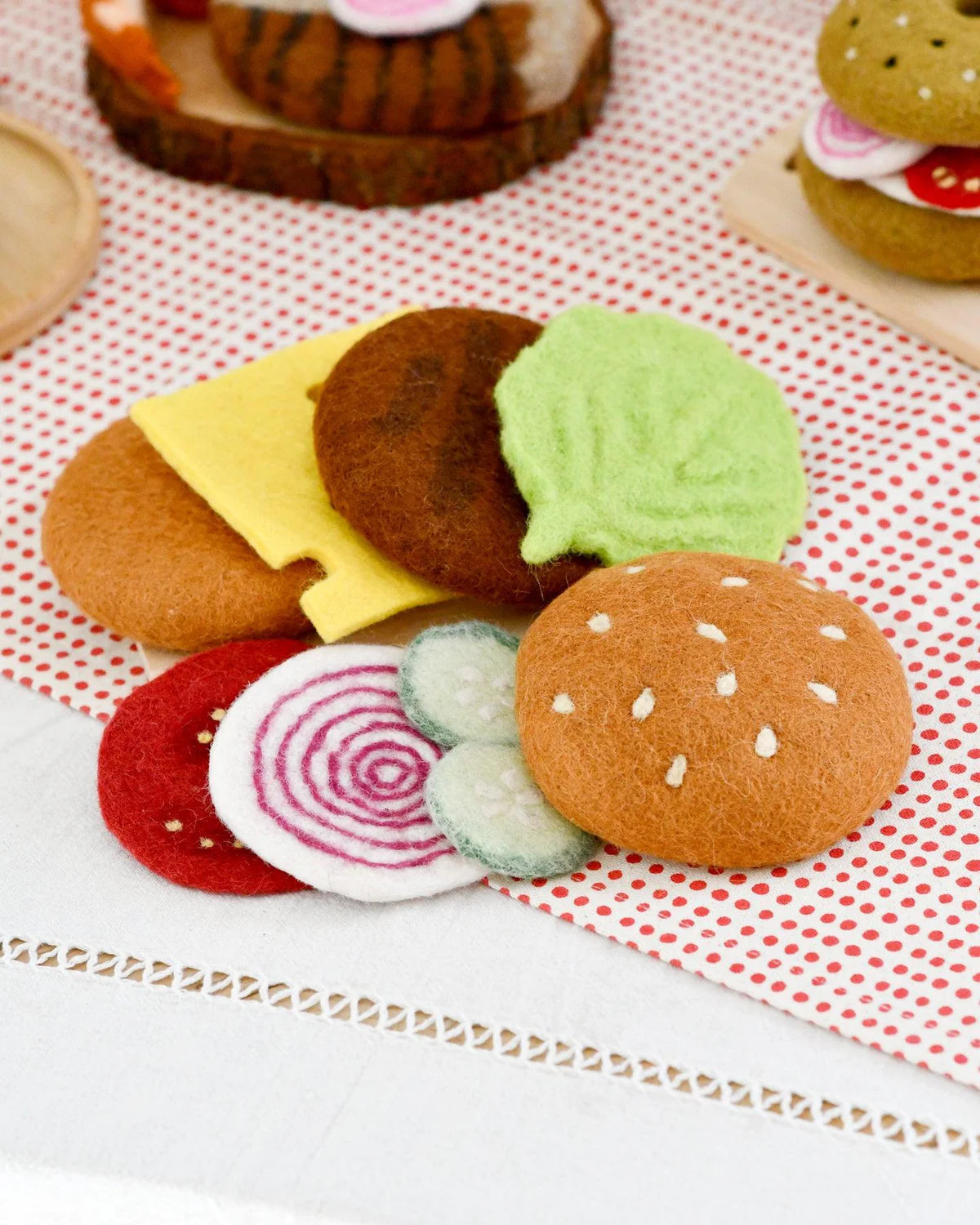 Tara Treasures Felt Burger Stack