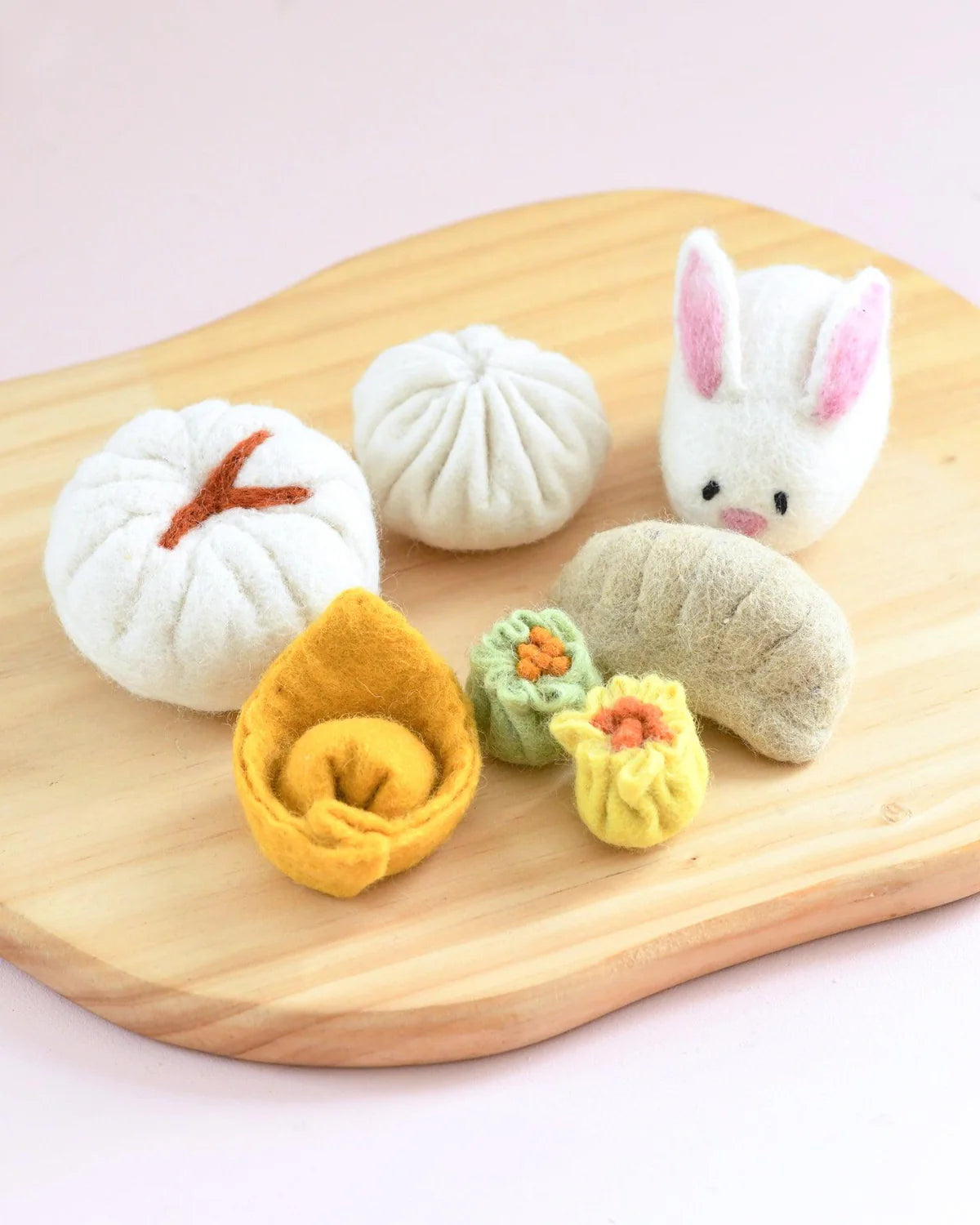 Tara Treasures Felt Dim Sum Yum Cha Play Food Set