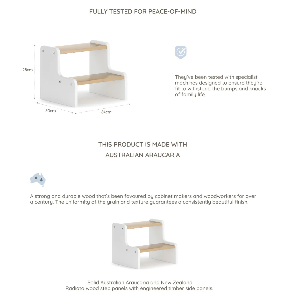 Boori Tidy Foot Step Stool