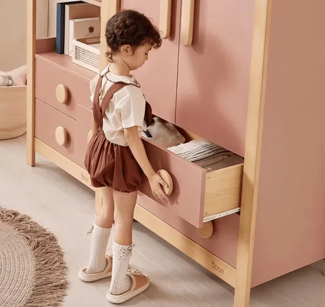 Tidy 2 door wardrobe with 2 drawers