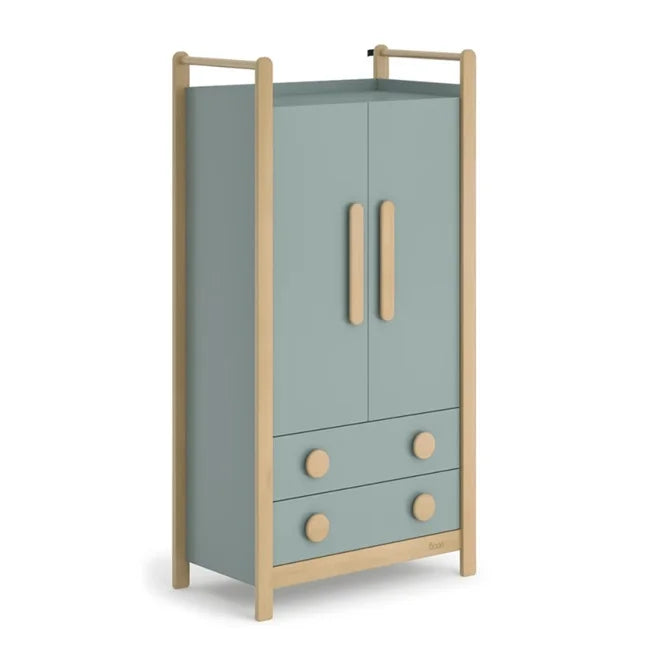 Tidy 2 door wardrobe with 2 drawers