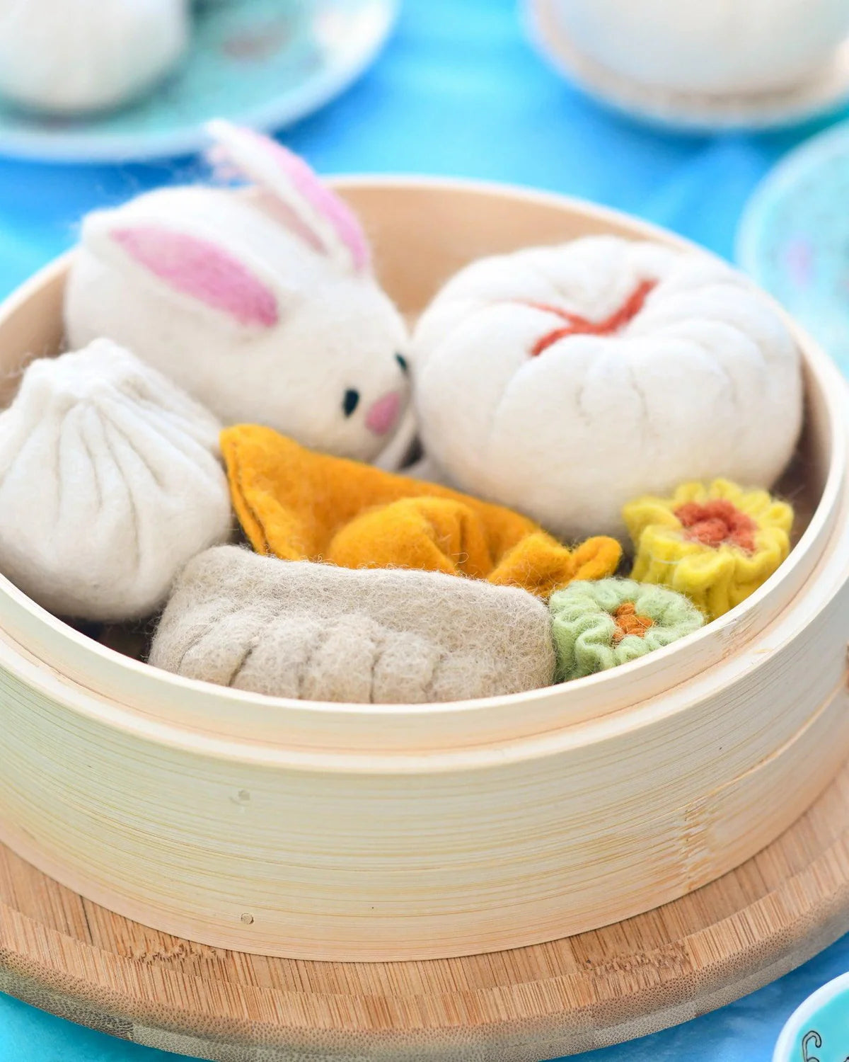 Tara Treasures Felt Dim Sum Yum Cha Play Food Set