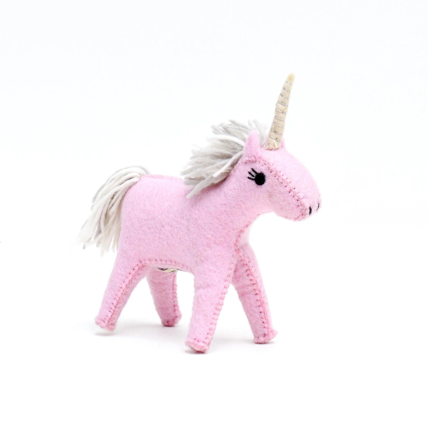 Tara Treasures Felt Pink Unicorn Toy