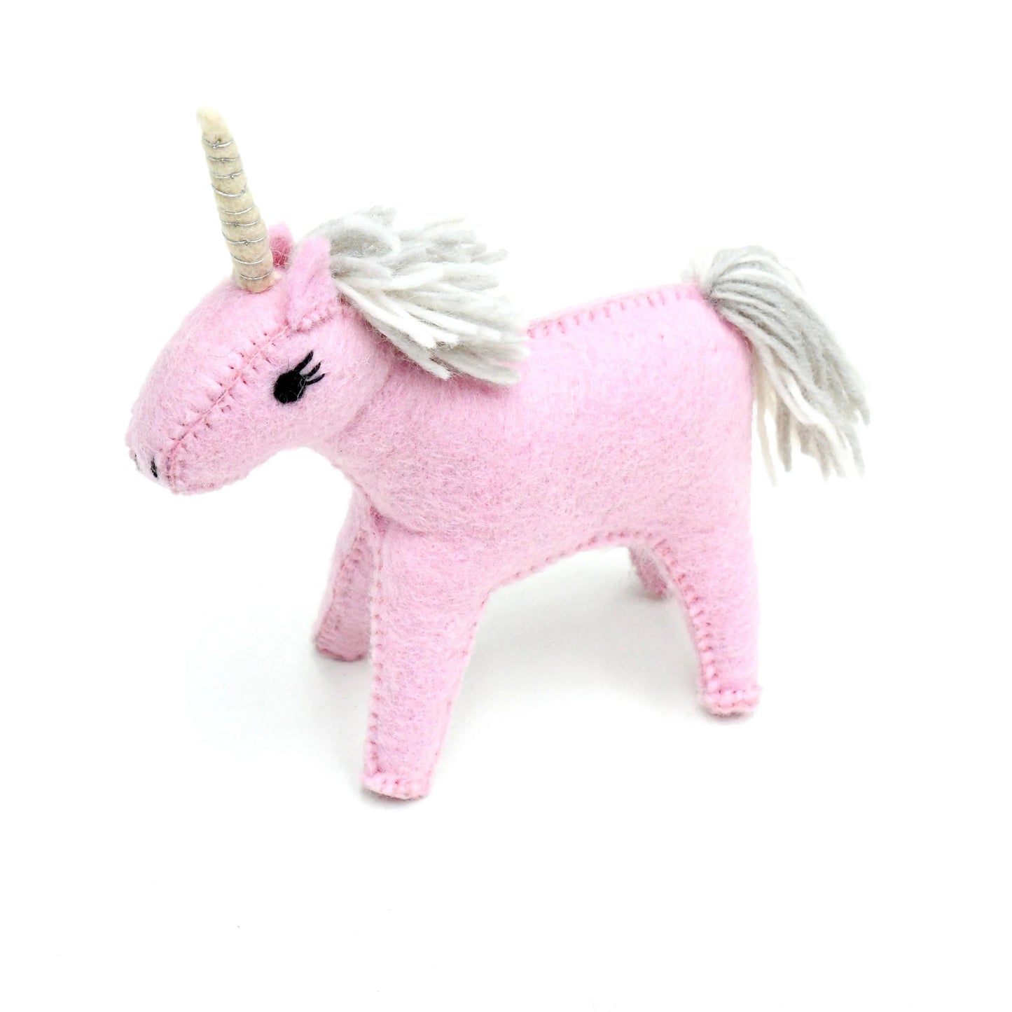 Tara Treasures Felt Pink Unicorn Toy