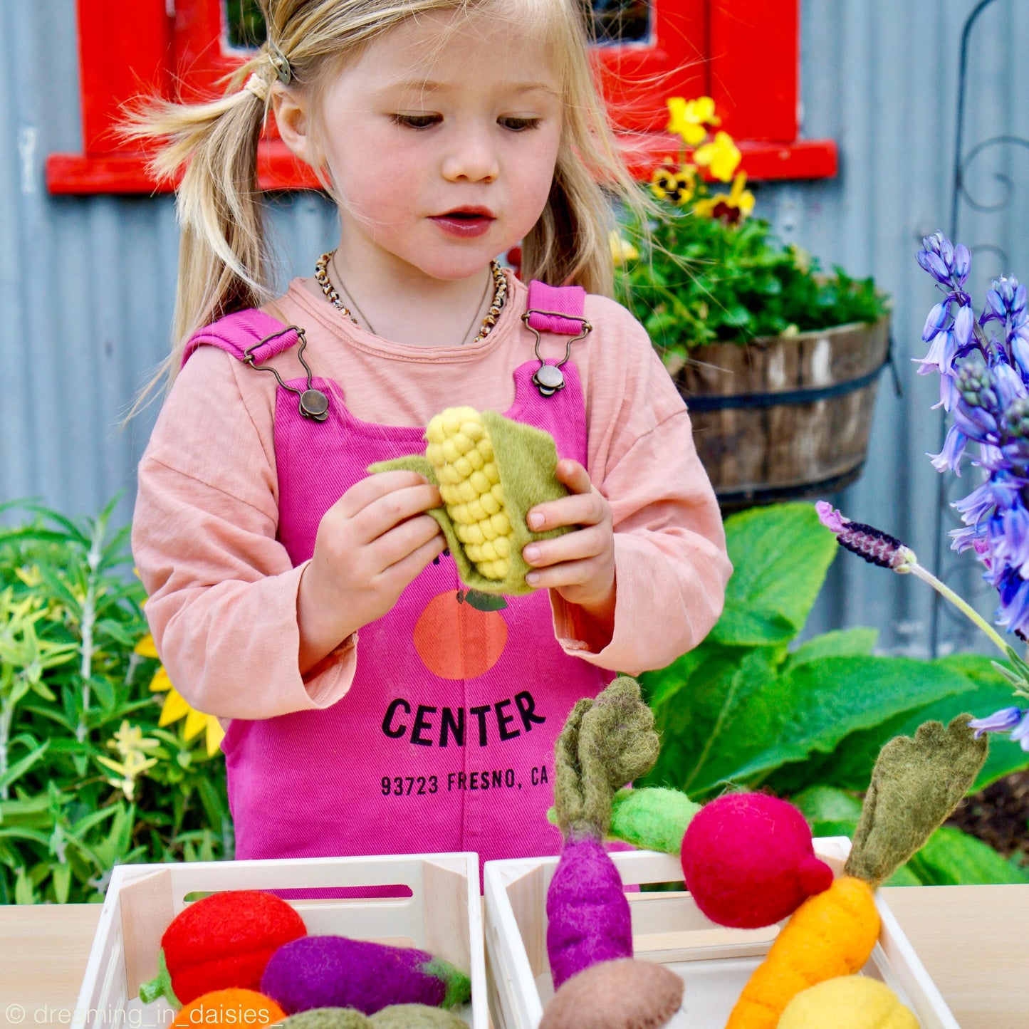 Tara Treasures Felt Vegetables and Fruits Set A - 14 pieces