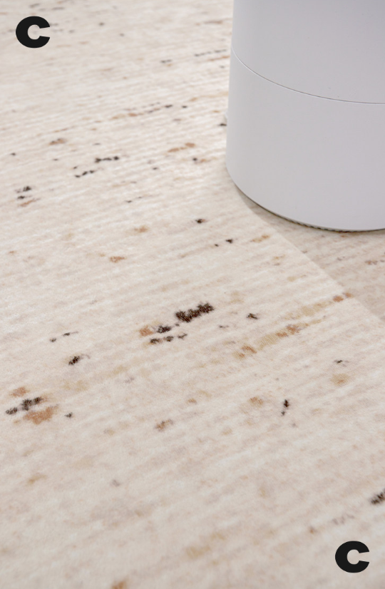 Soft Speckled Machine Washable Rug