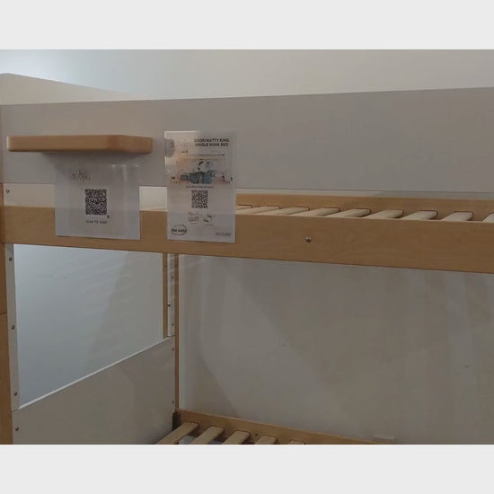 natty king single bunk bed video
