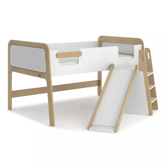 Barley White & Almond, Kids Beds, Kids beds frames, kids single bed, space saving kids beds, double-decker bed, kids bed with slide Malaysia