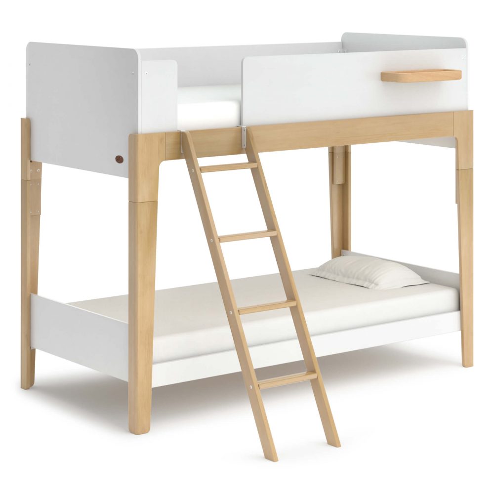Barley White & Almond, Bunk Bed in KL, Kids Beds, Kids beds frames, kids single bed, space saving kids beds, double-decker bed, kids bunk bed Malaysia