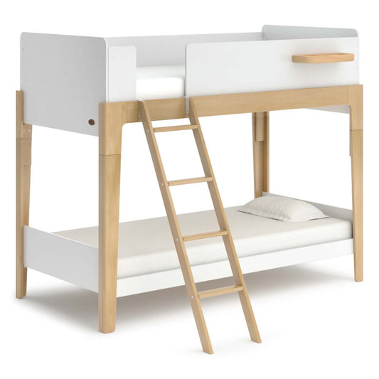 Barley White & Almond, Bunk Bed in KL, Kids Beds, Kids beds frames, kids single bed, space saving kids beds, double-decker bed, kids bunk bed Malaysia