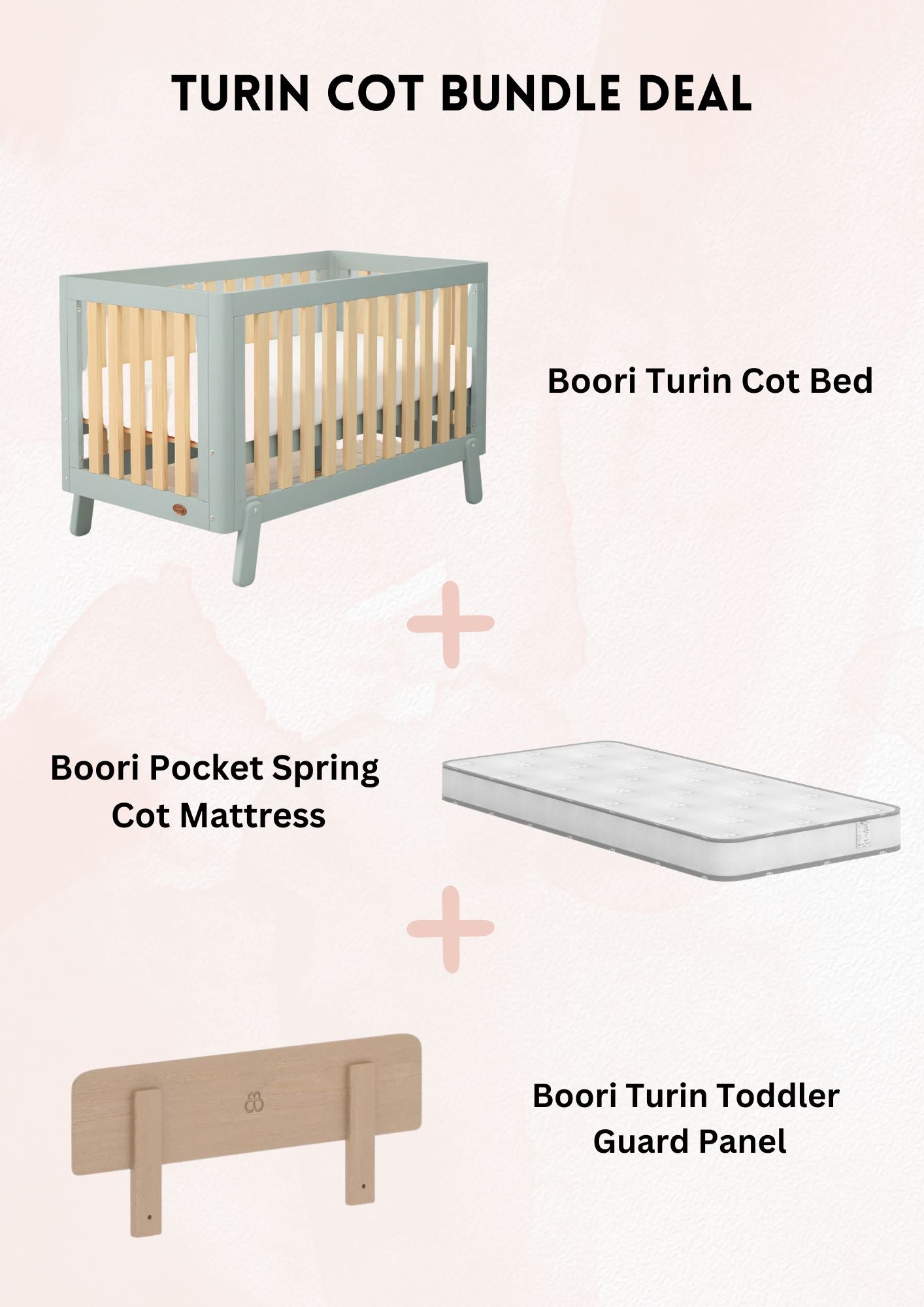 Turin Cot Bed Bundle