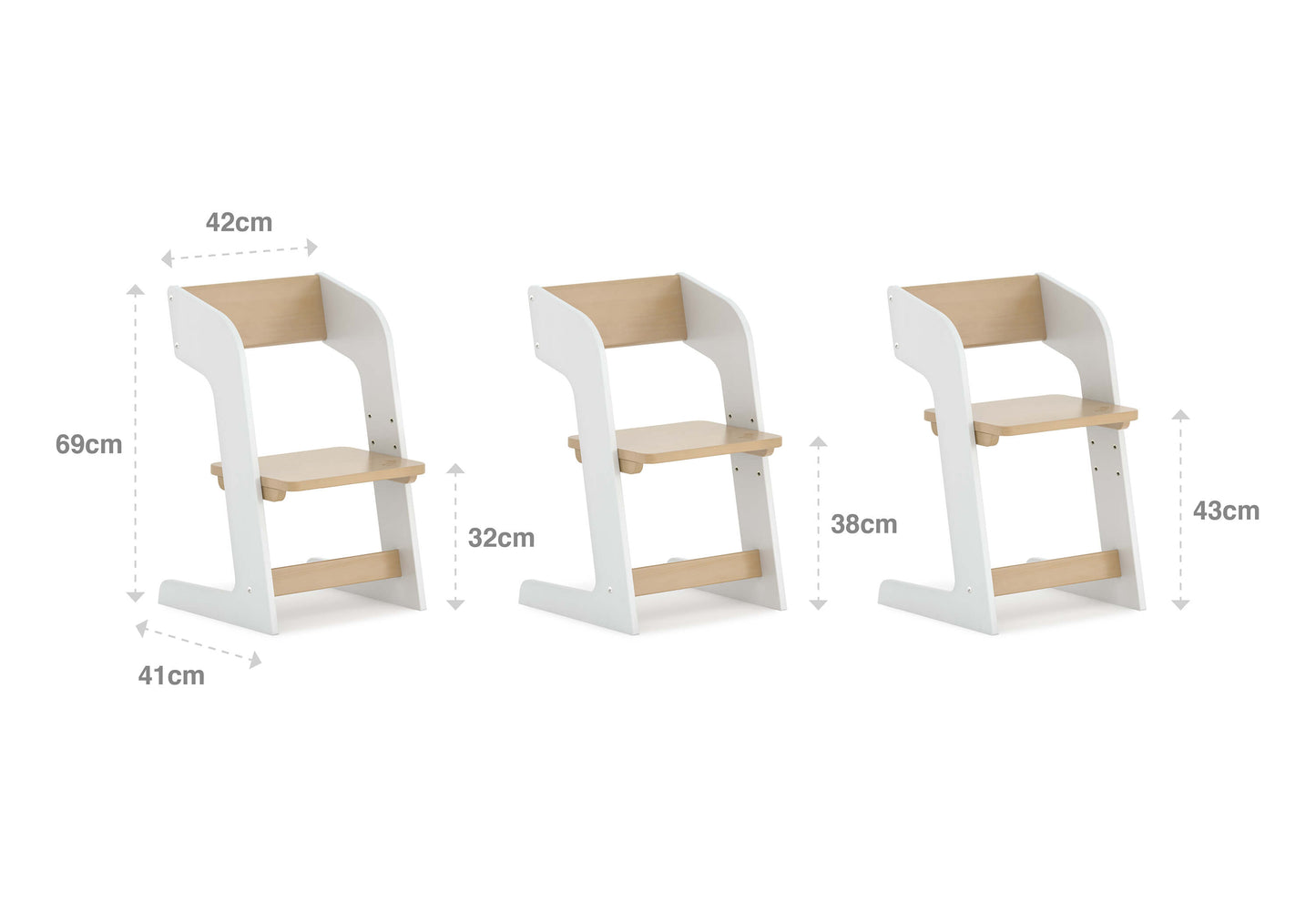 Oslo Study Chair - Barley White & Almond