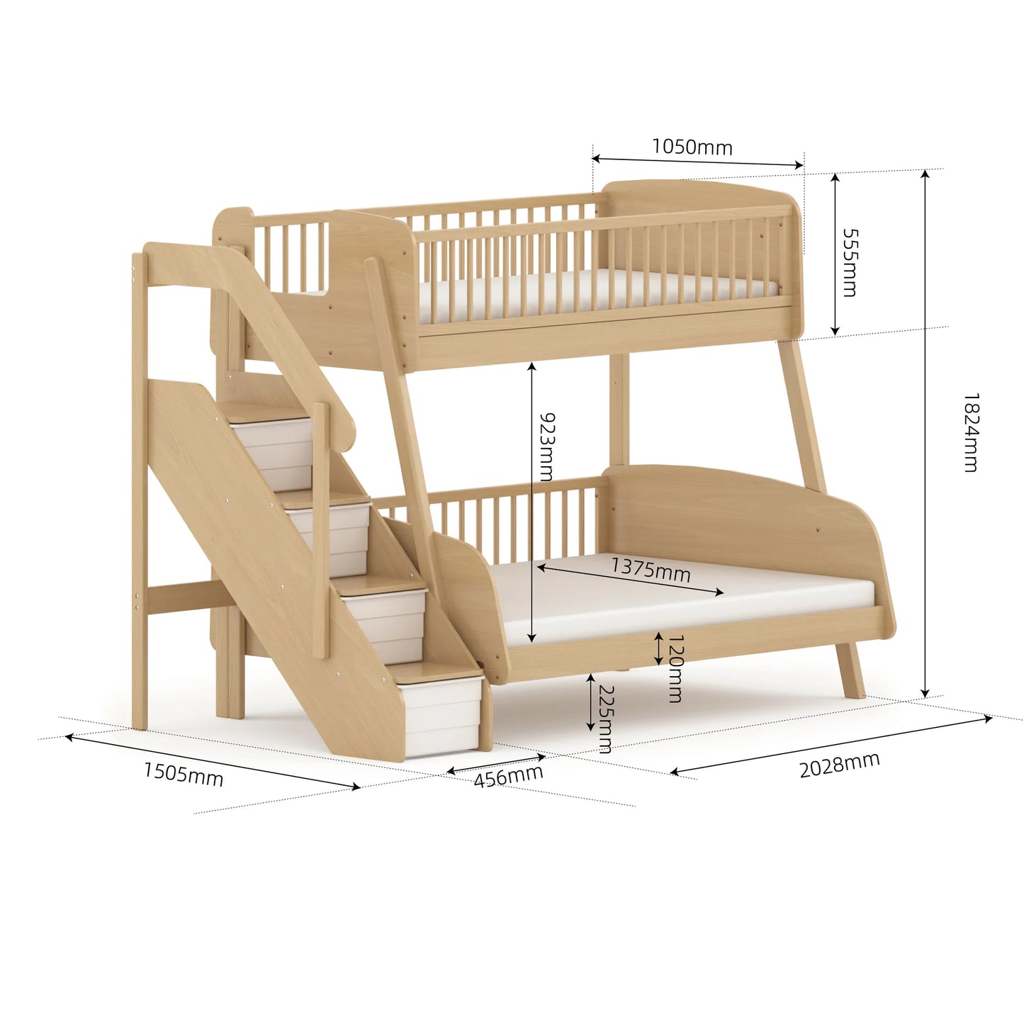 Matilda Maxi Bunk Bed And Storage Staircase