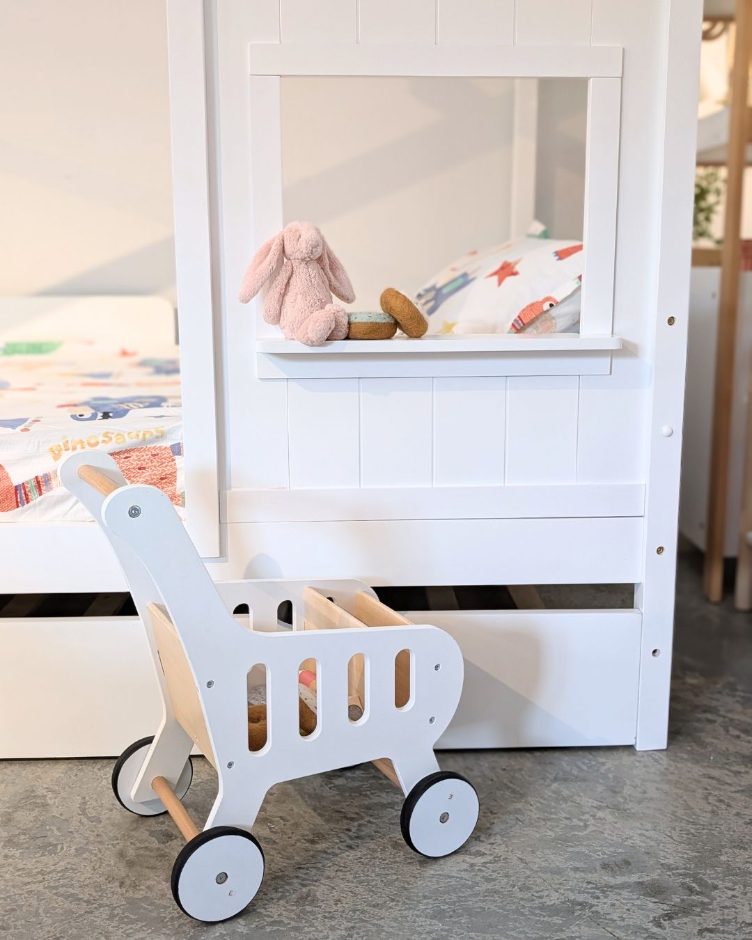 Neo Cottage Super Single Bed with Cabin