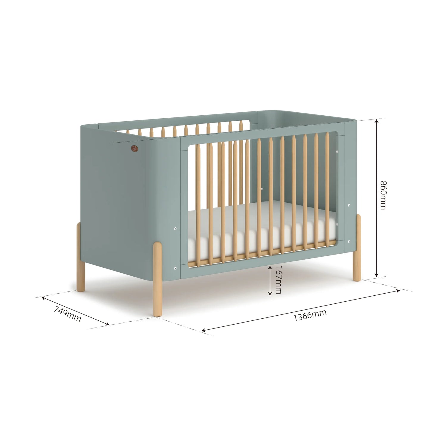 Nova Cot Bed & Pocket Spring Mattress Bundle