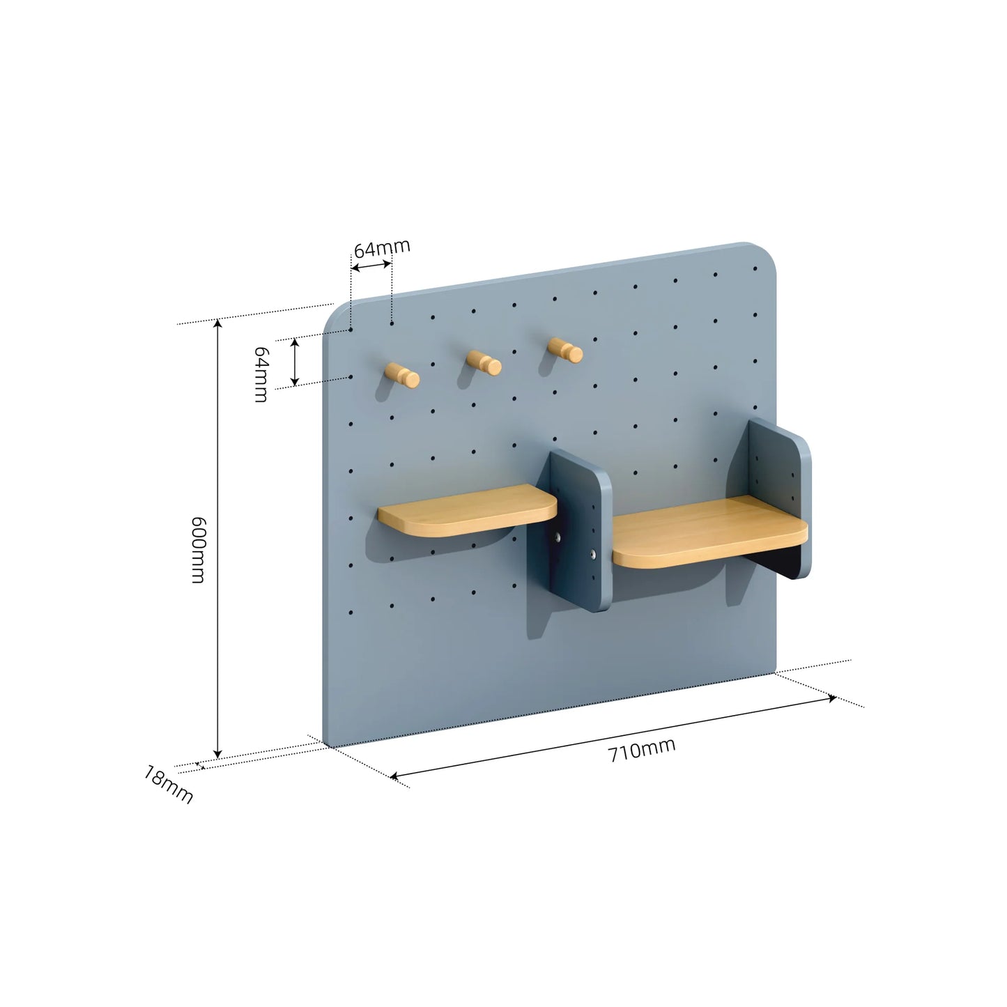 Tidy Toy Cabinet Pegboard