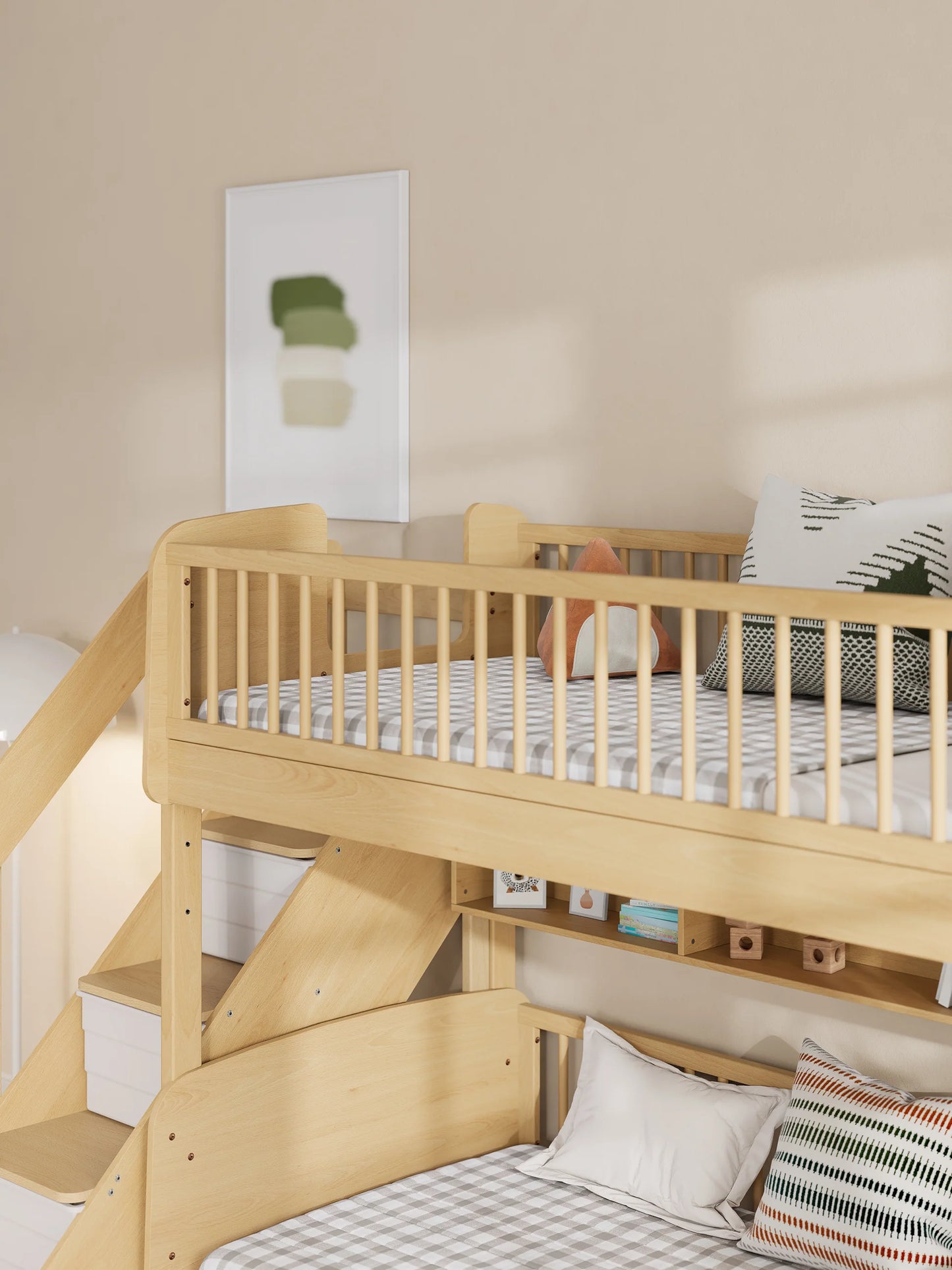 Matilda Single Bunk Bed With Storage Staircase
