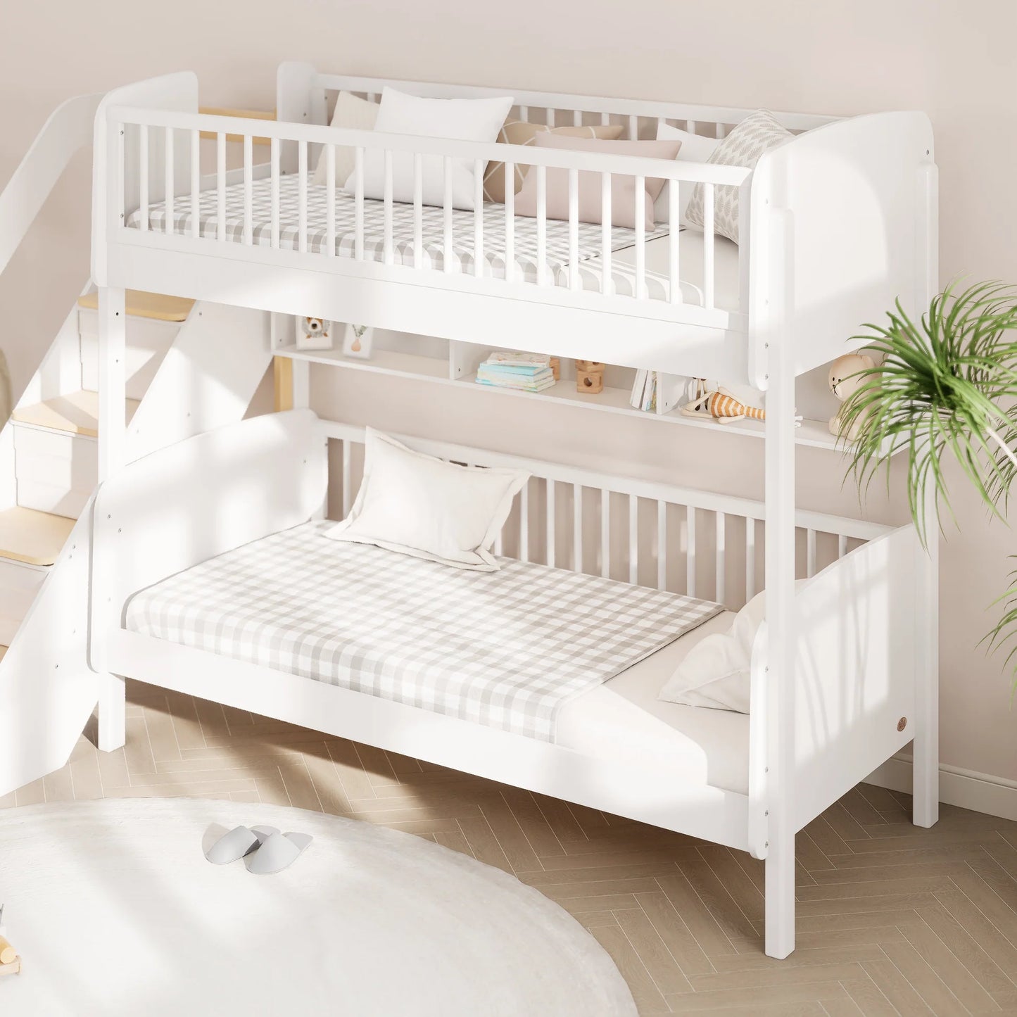Matilda Single Bunk Bed With Storage Staircase