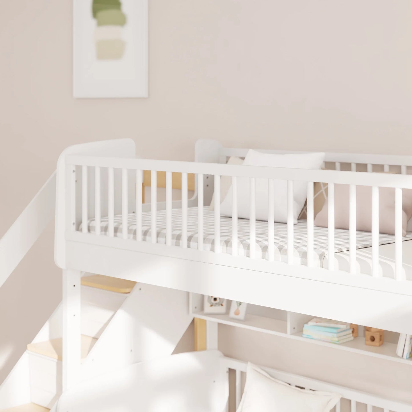Matilda Single Bunk Bed With Storage Staircase