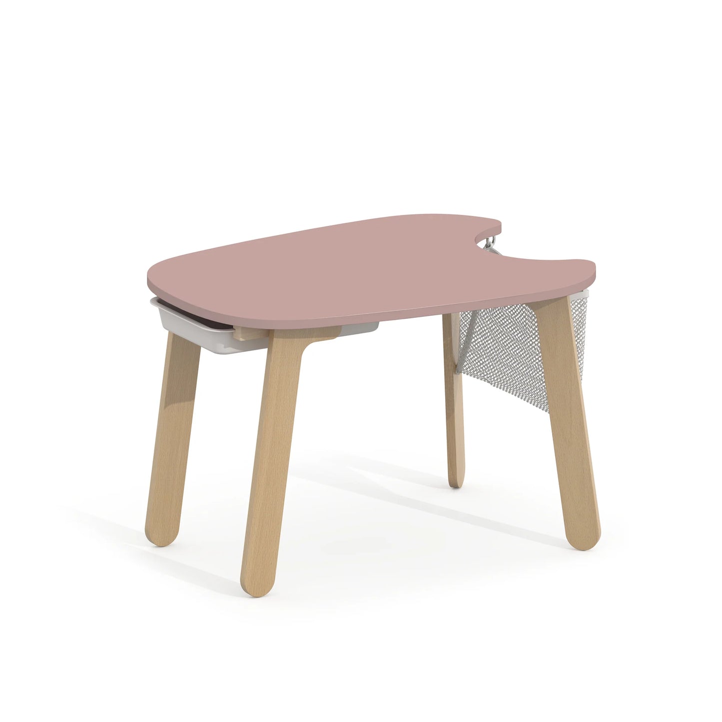 Tidy Play Table for Kids | Round Play Table with Storage Net