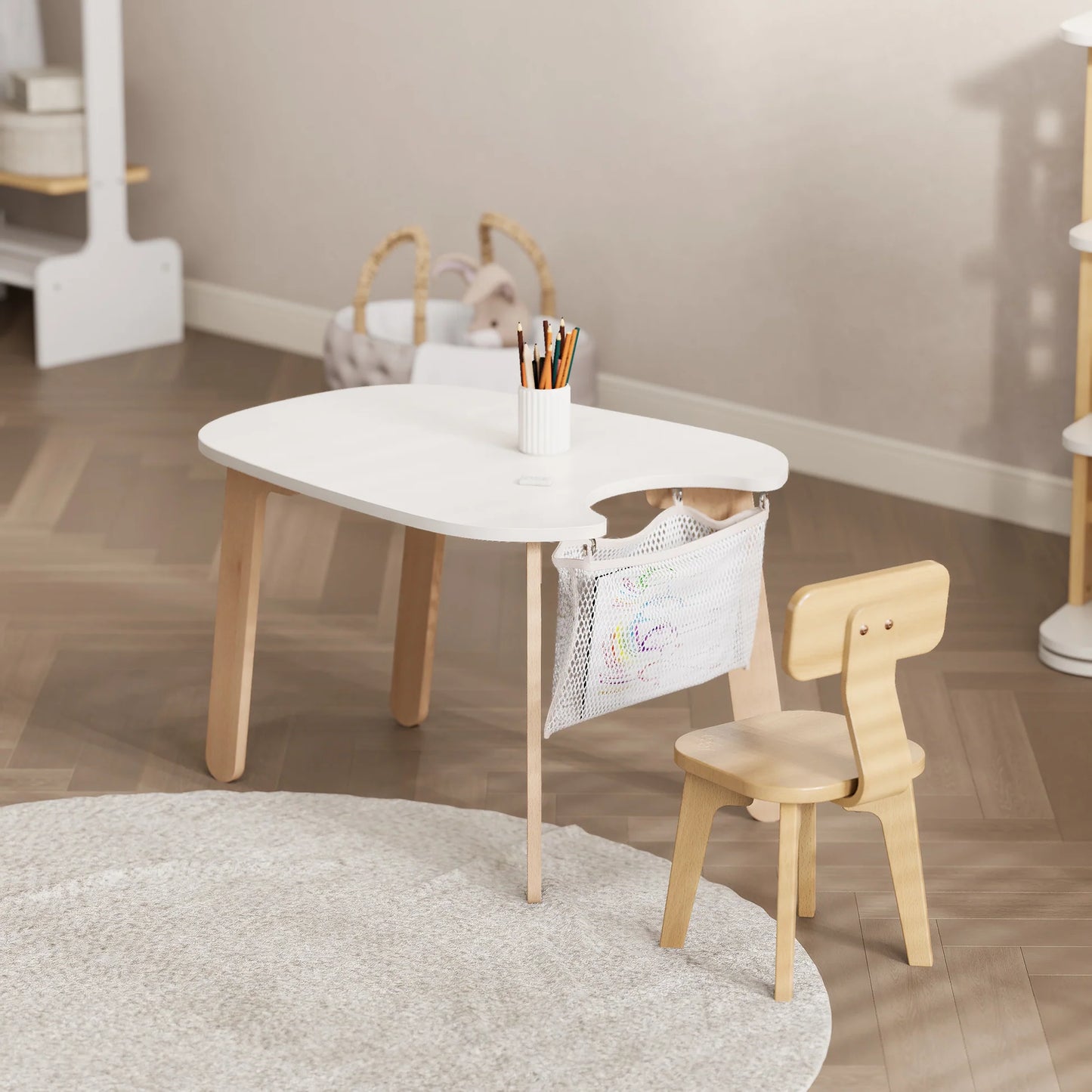 Tidy Play Table for Kids With 2 Tidy Chairs Set