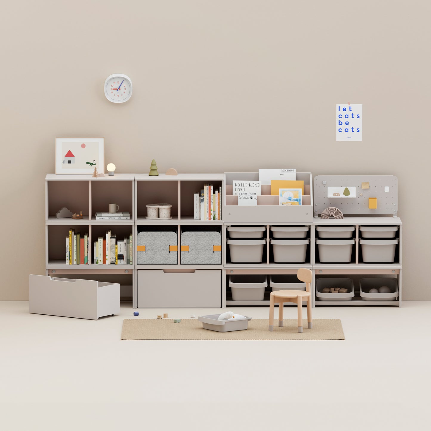 Pupupula Cube Montessori Drawer Cabinet