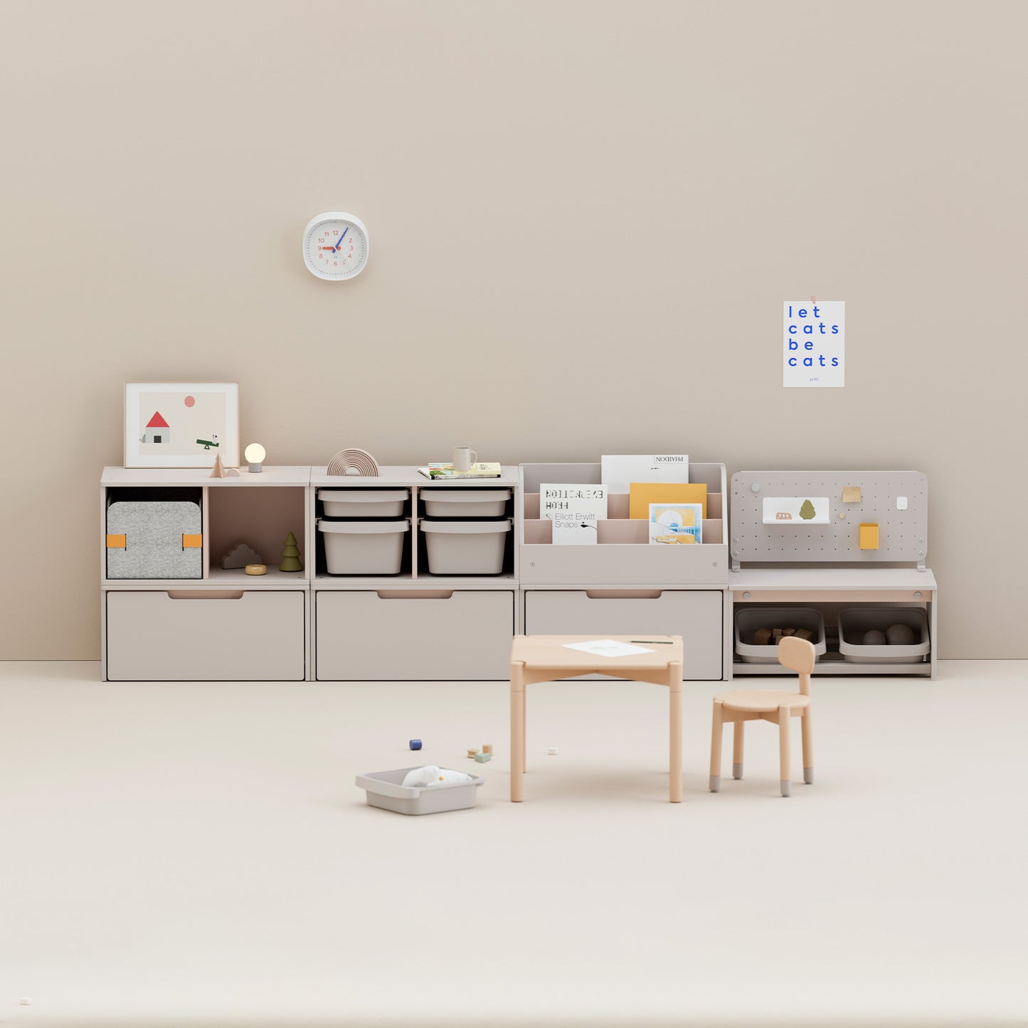 Pupupula Cube Montessori Drawer Cabinet