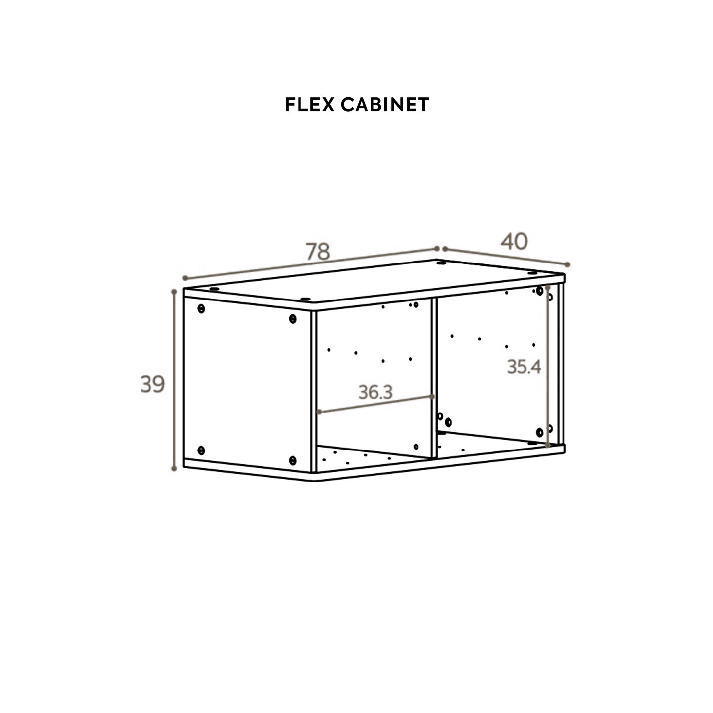Pupupula Cube Montessori Flex Cabinet