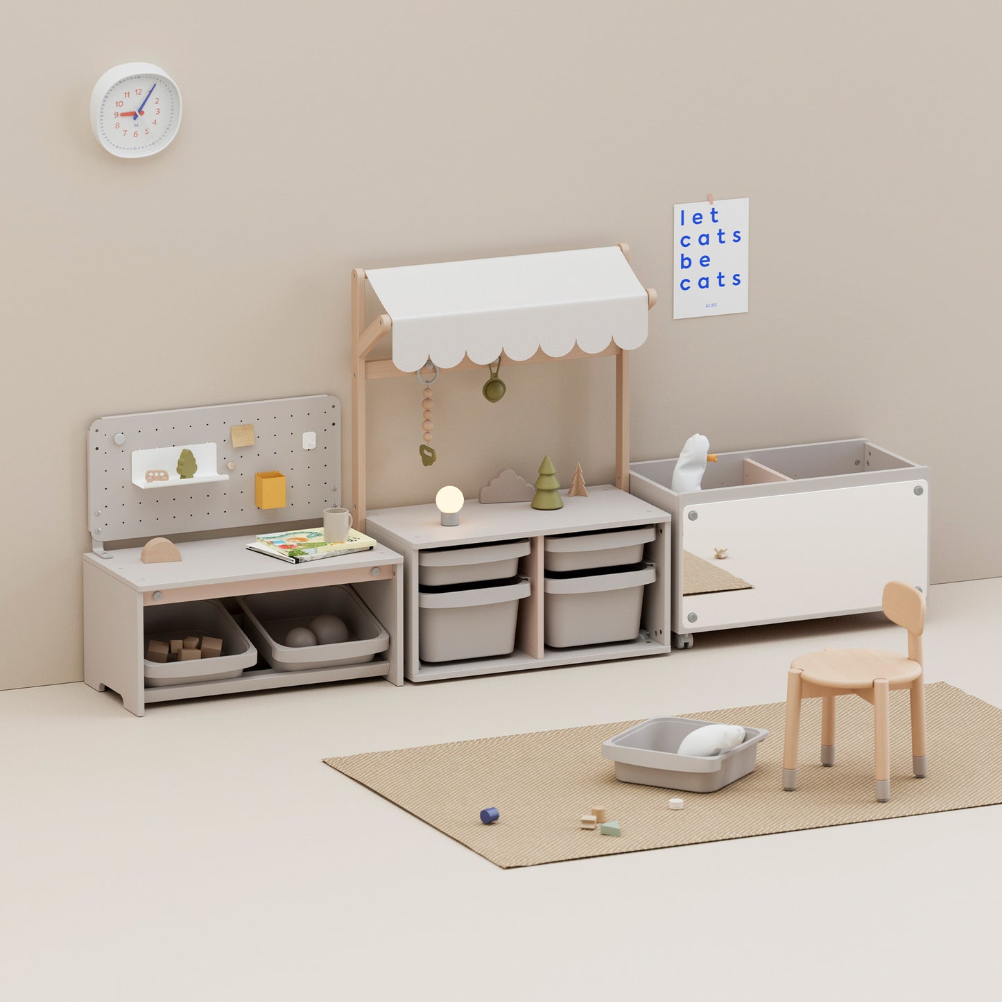 Pupupula Cube Montessori Flex Cabinet