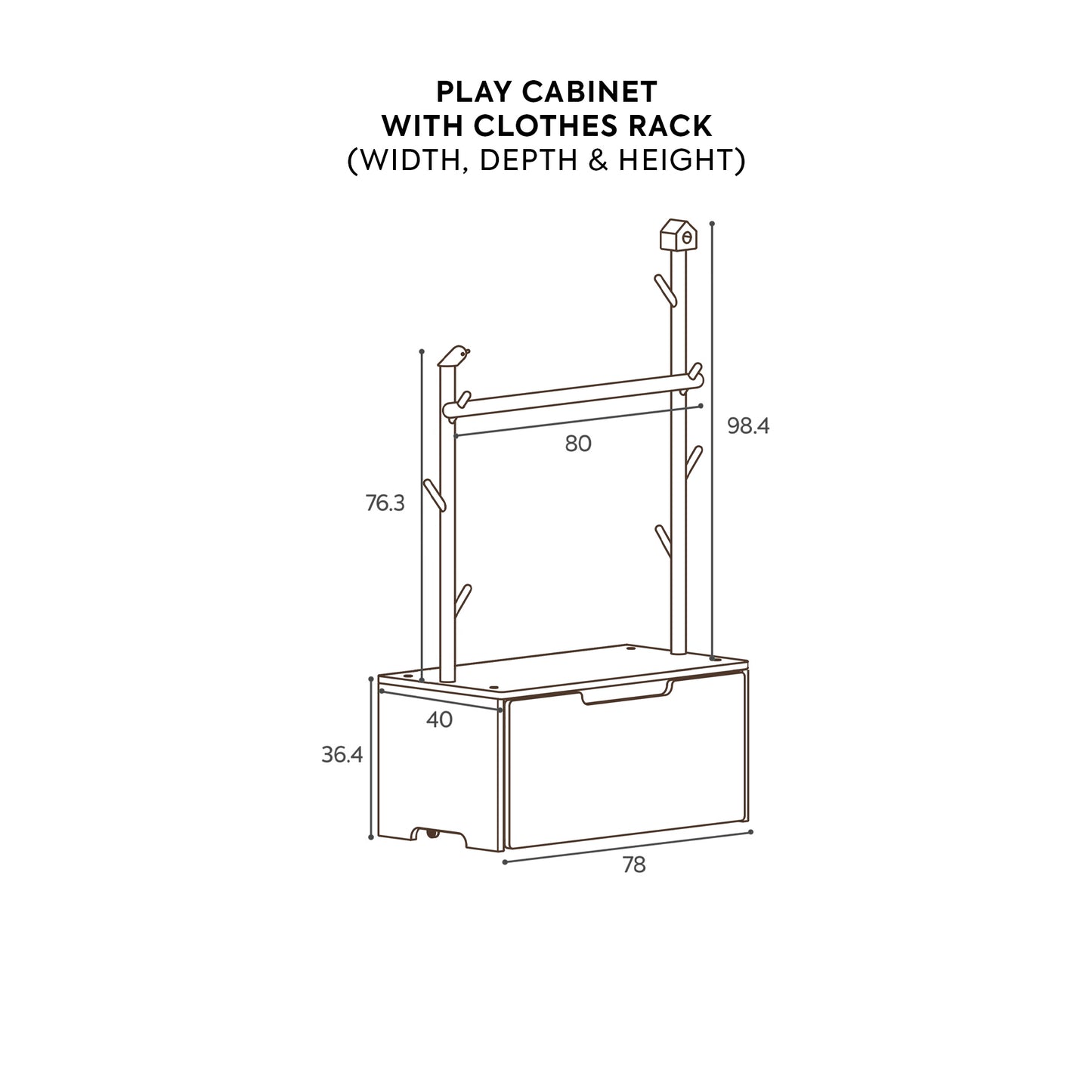 Pupupula Cube Montessori Play Cabinet