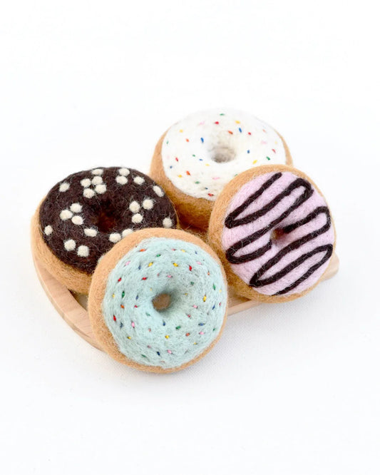 Tara Treasures Felt Doughnuts Donuts (Set of 4)