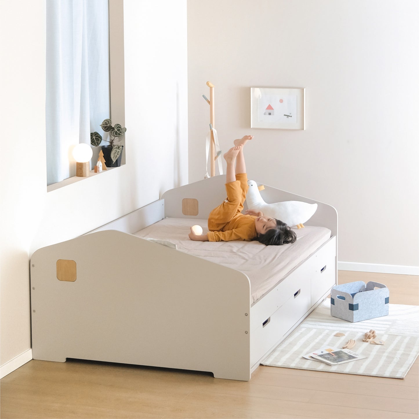 Pupupula Little House Storage Bed