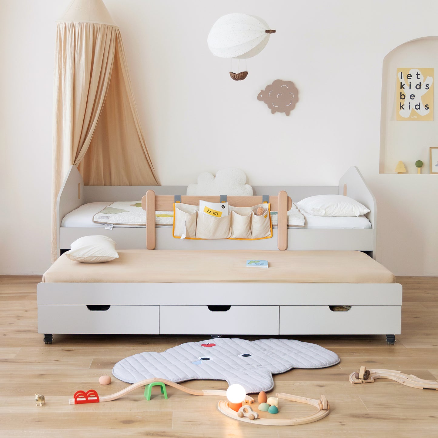 Pupupula Little House Trundle Bed