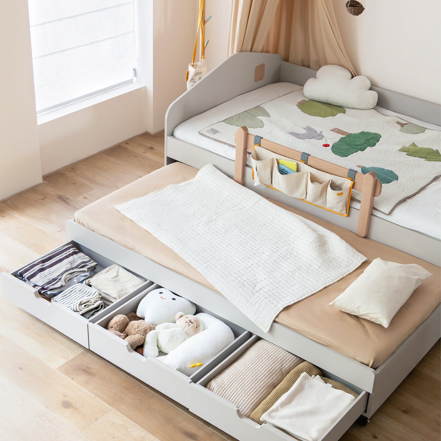 Pupupula Little House Trundle Bed