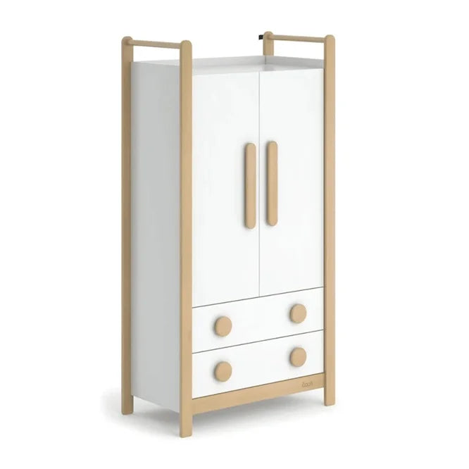 Tidy 2 door wardrobe with 2 drawers