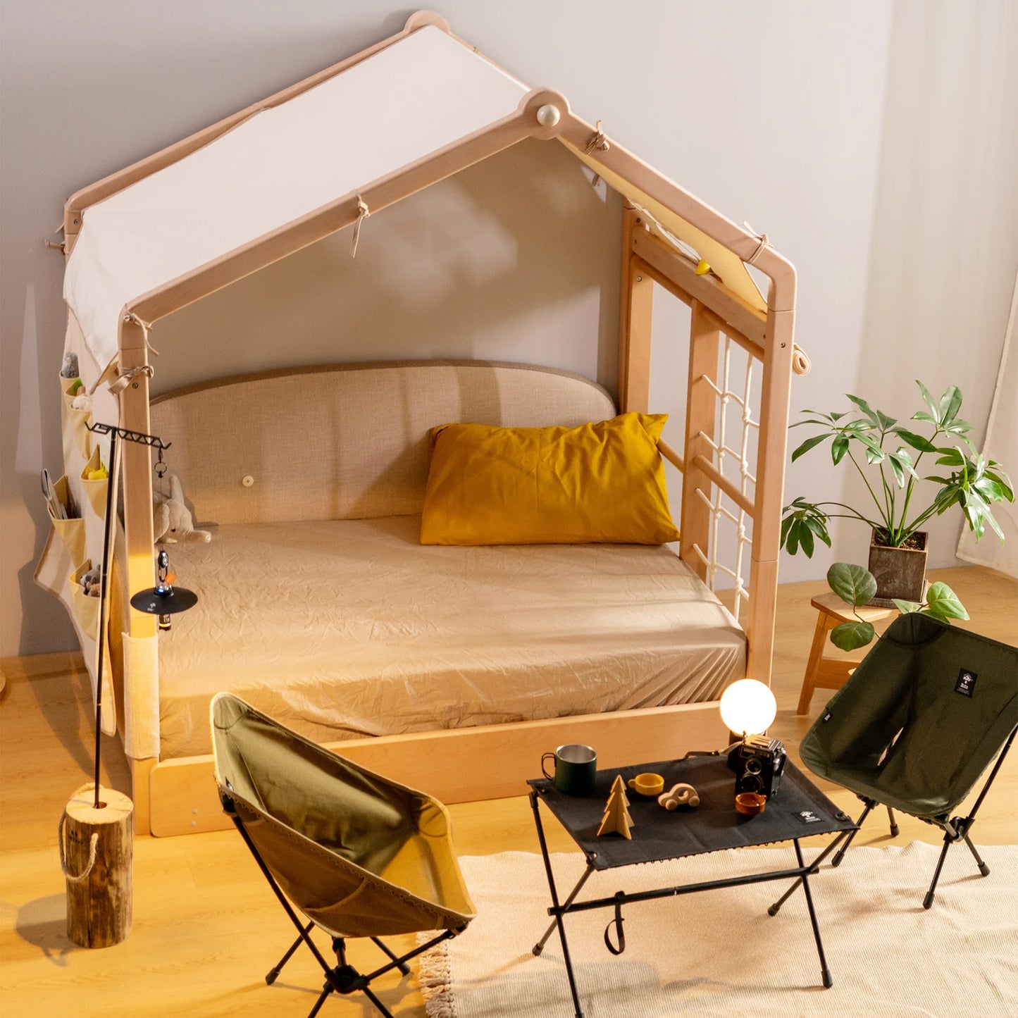 Wild Tent House Convertible Montessori Floor Bed