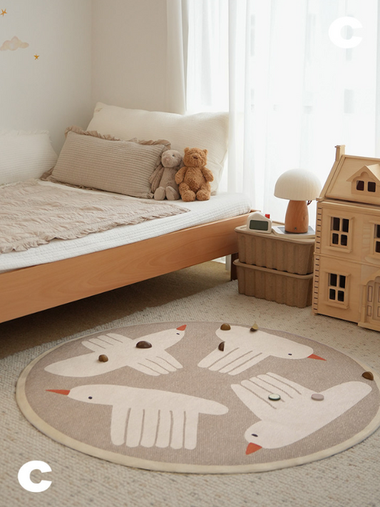 Bird Paradise Machine Washable Rug