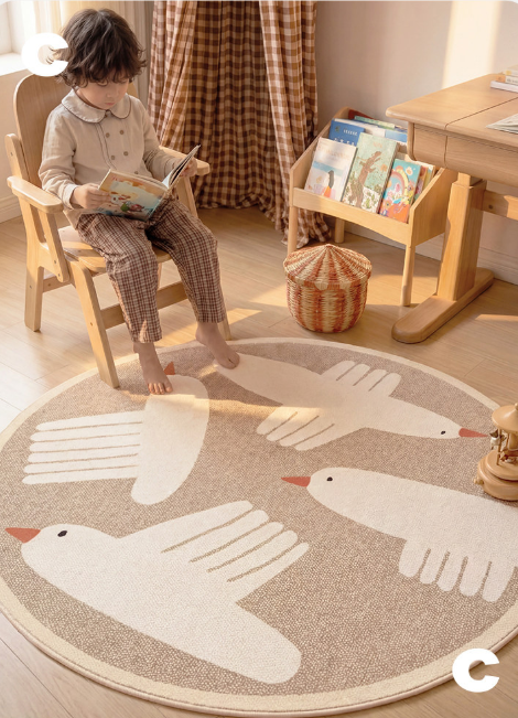 Bird Paradise Machine Washable Rug