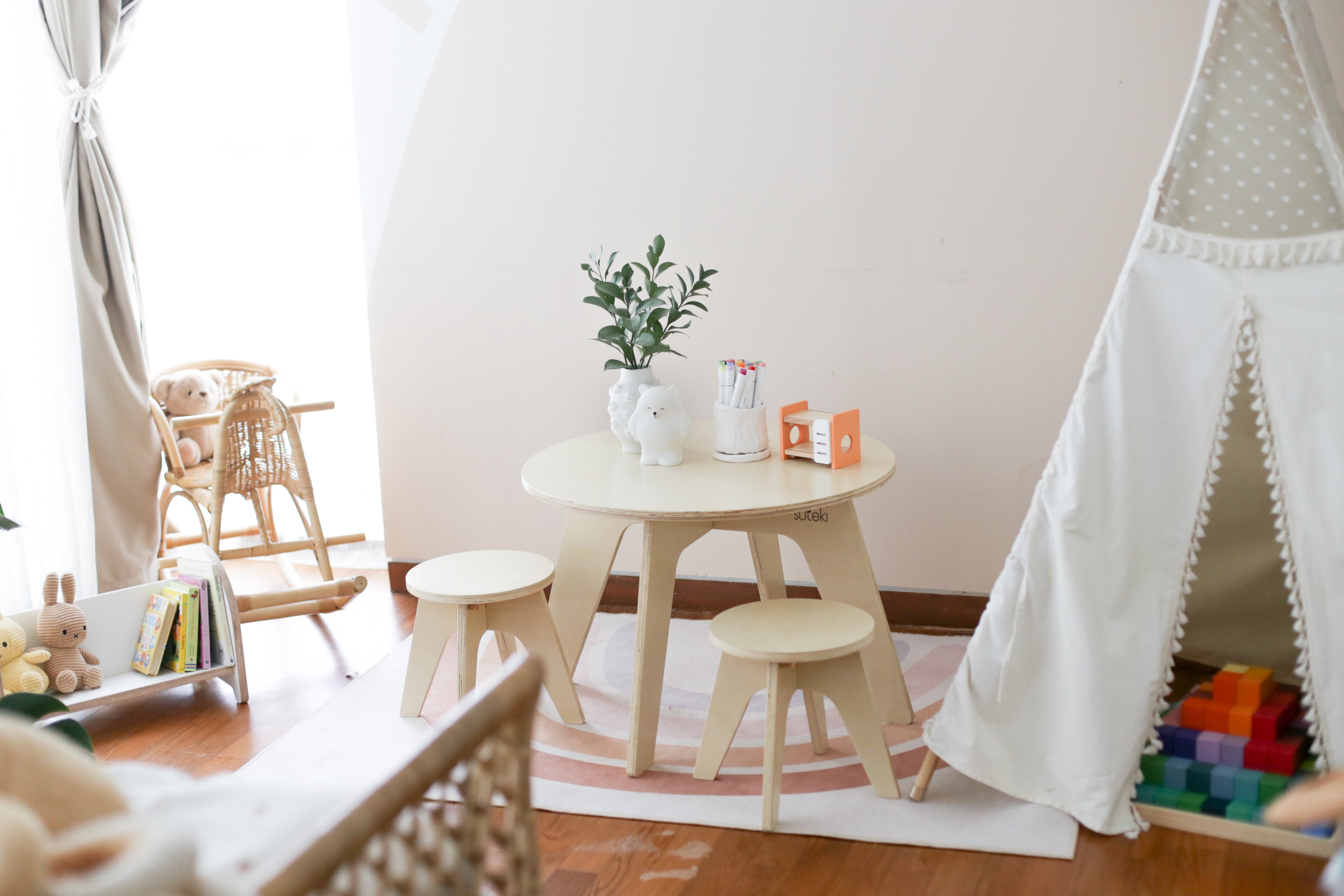 Welcome to Suteki (based in Malaysia), offering a range of functional and aesthetically pleasing kids furniture made from FSC certified wooden materials that are safe, space-saving, and designed to grow with your child.  Our collection of furniture combines style with practicality, with options including kids beds, bunk beds, and double-decker beds that enhance the aesthetic of your home