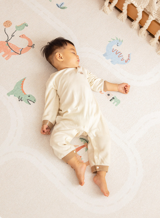 Dino Village Machine Washable Kids Rug
