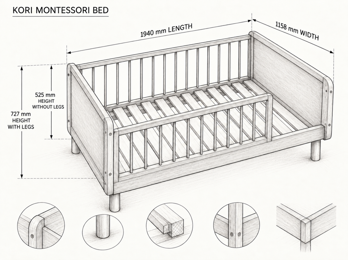 Kori Montessori Floor Bed